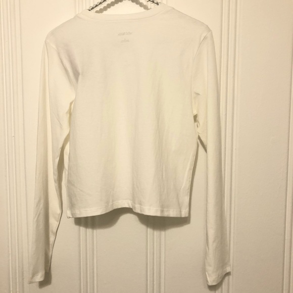 Wild Fable Classic Long Sleeve White Tee Small - Picture 8 of 15